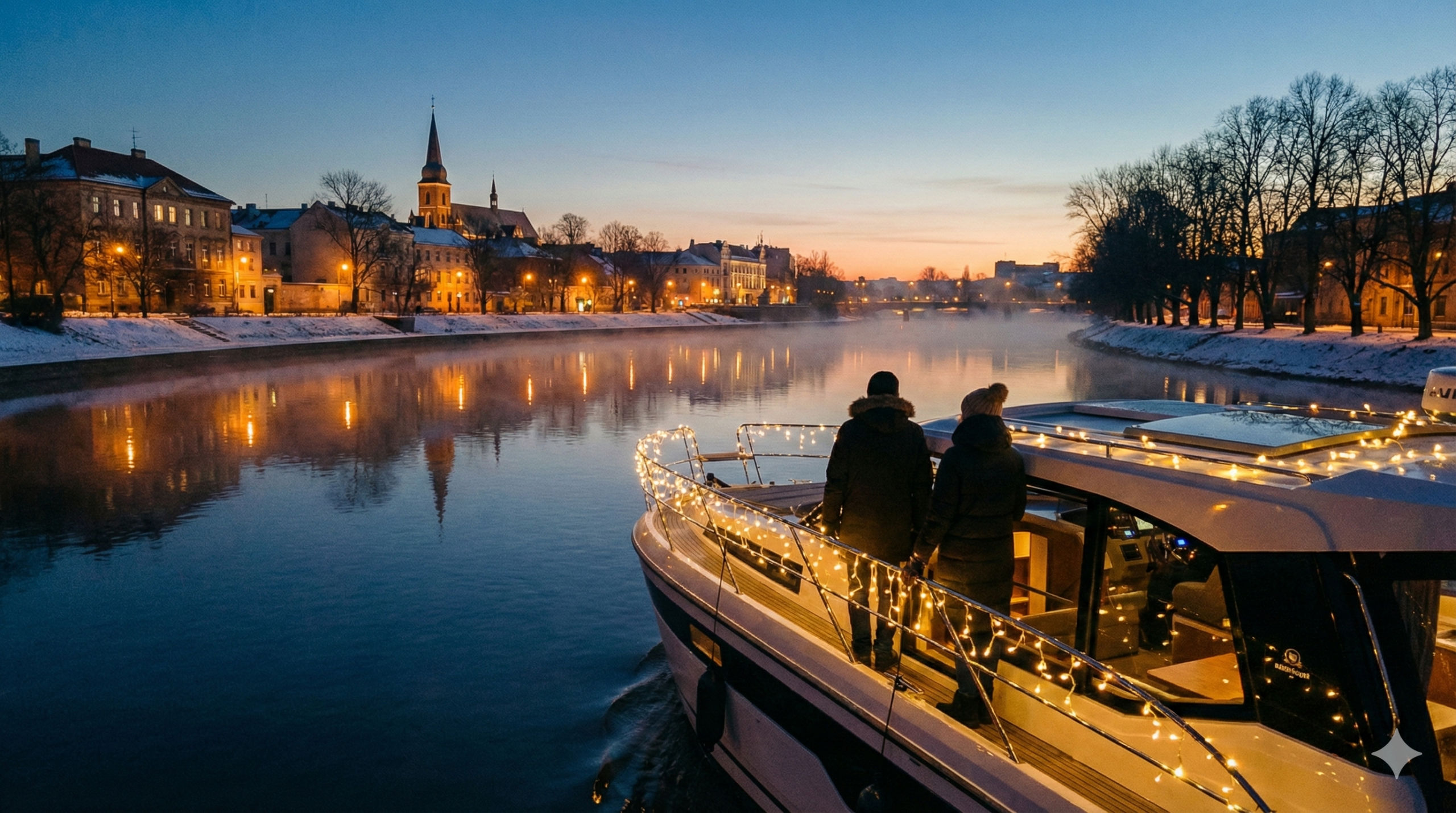 Le Bateau école de Villennes vous souhaite de très fêtes de fin d'année.
