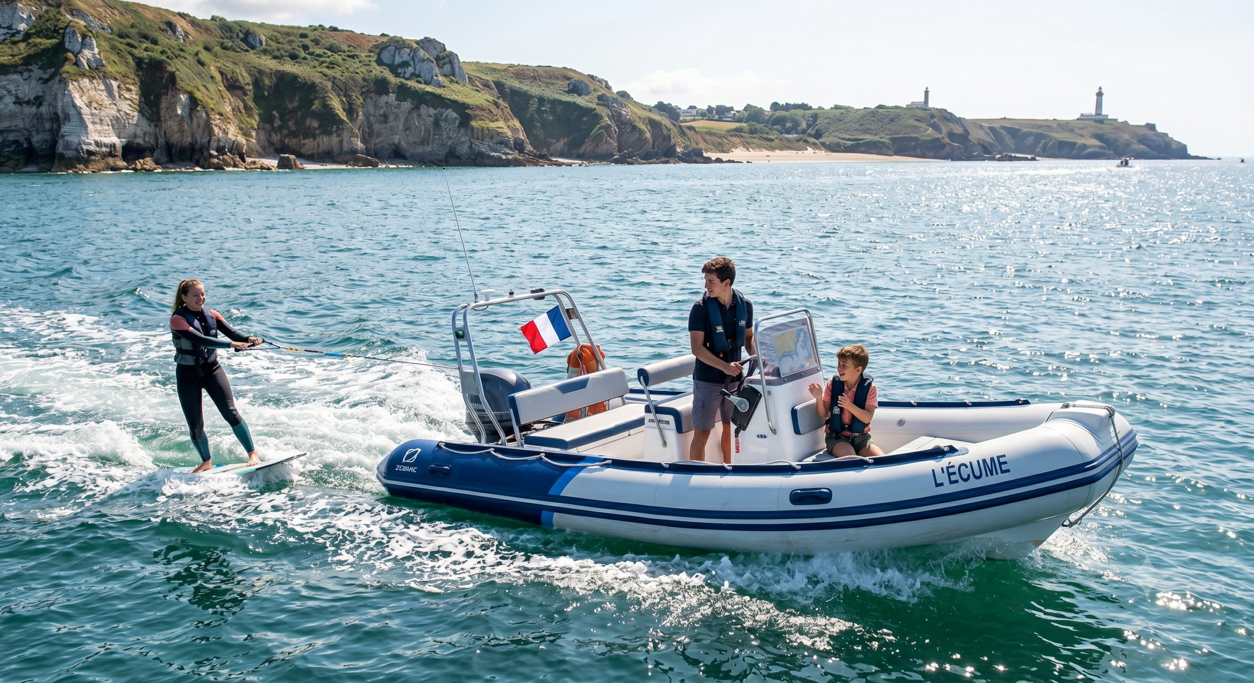 Pratiquer le ski nautique grâce son permis côtier et au bateau école de villennes